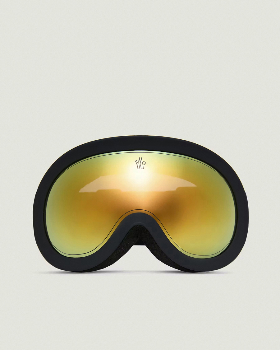 Herren | Sonnenbrillen | Moncler Lunettes | 0ME8018 Ski Goggles Black/Gold