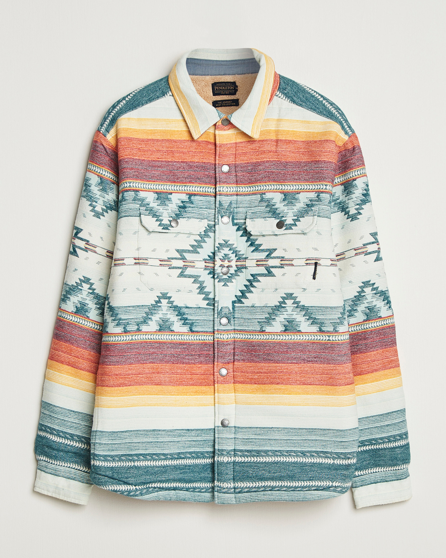 Herren | Pullover | Pendleton | Bay City Teddy Lined Shirt Jacket Saltillo Stripe