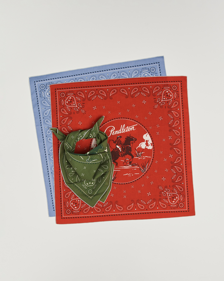 Herren | Einstecktücher | Pendleton | 3-Pack Bandana Cowboy Multi