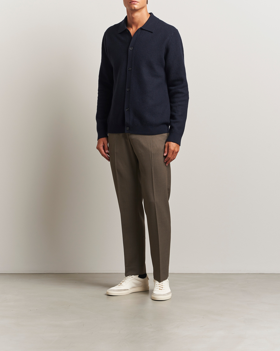 Herren | Hosen | Filippa K | Theo Relaxed Wool Trousers Driftwood