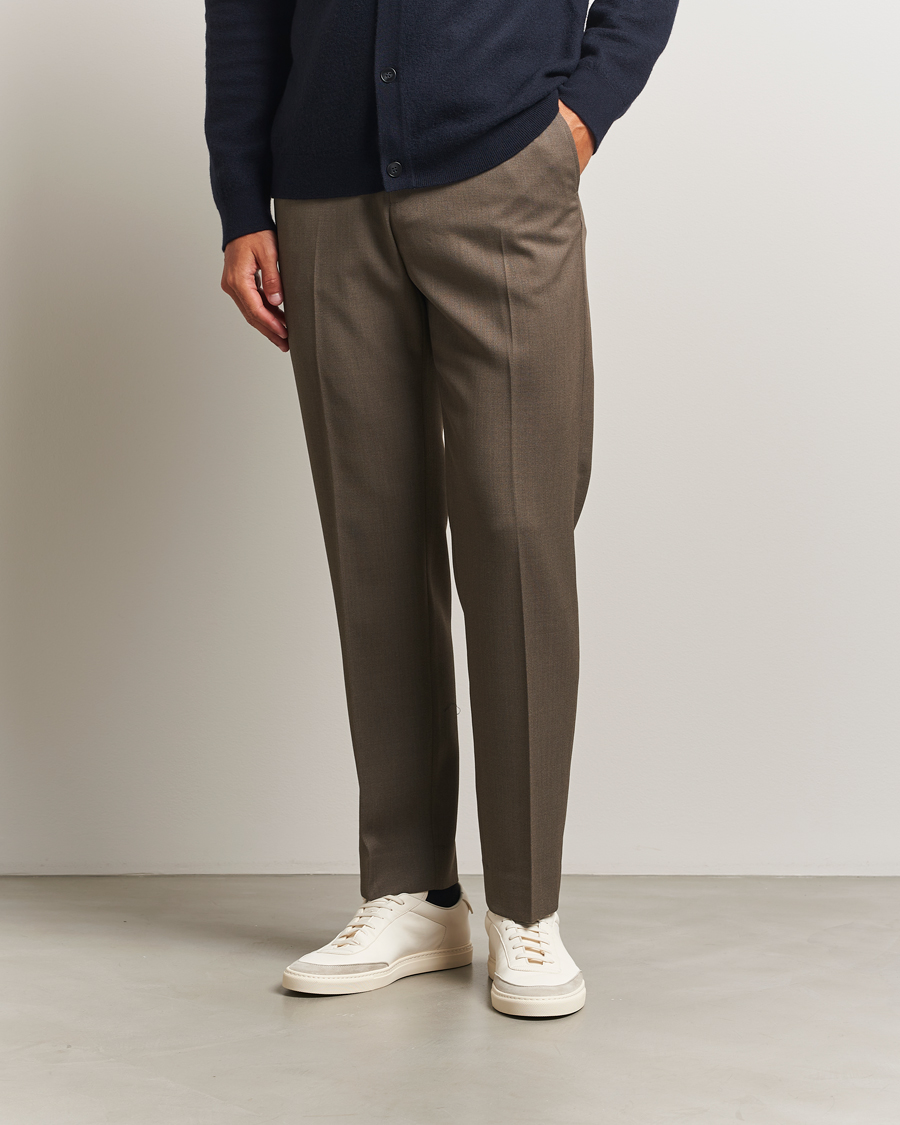 Herren | Hosen | Filippa K | Theo Relaxed Wool Trousers Driftwood