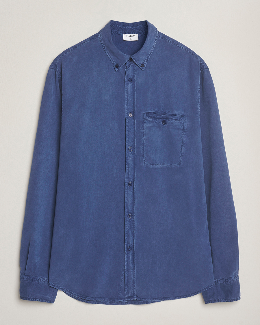Herren | Hemden | Filippa K | Zachary Lyocell Shirt Royal Navy
