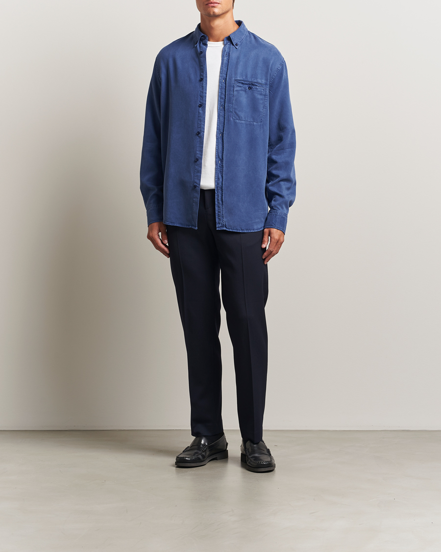 Herren | Hemden | Filippa K | Zachary Lyocell Shirt Royal Navy