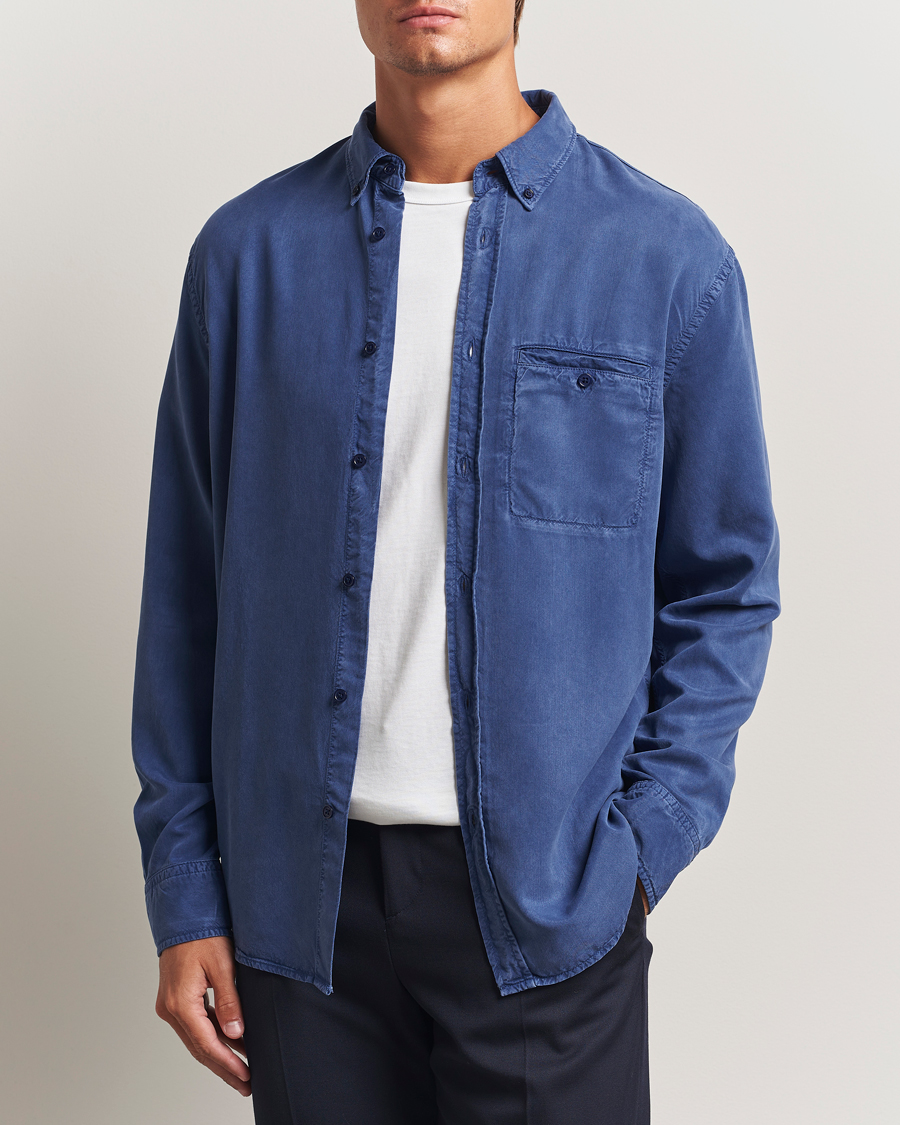 Herren | Hemden | Filippa K | Zachary Lyocell Shirt Royal Navy