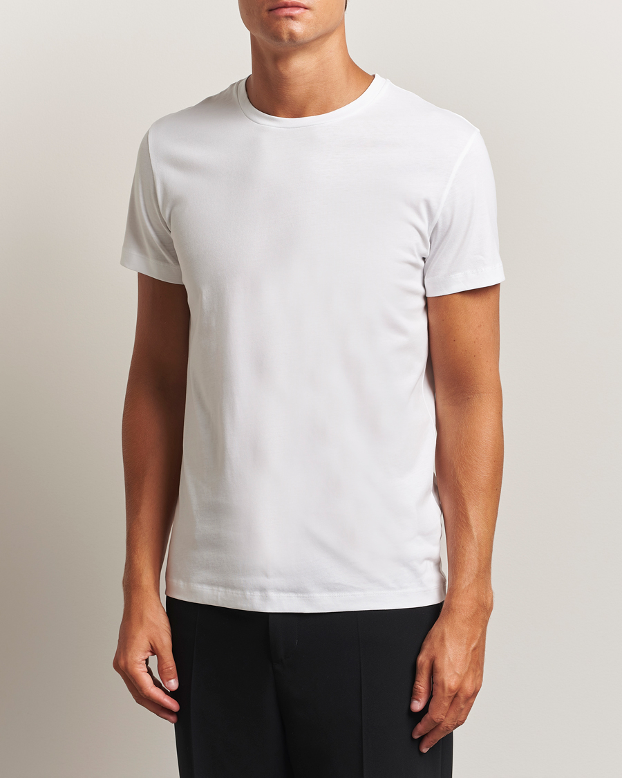 Herren | T-Shirts | Filippa K | Lightweight Cotton Crew Neck T-Shirt White