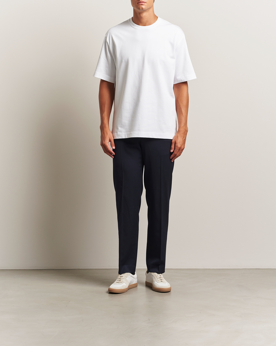 Herren | T-Shirts | Filippa K | Heavy Cotton Crew Neck T-Shirt White