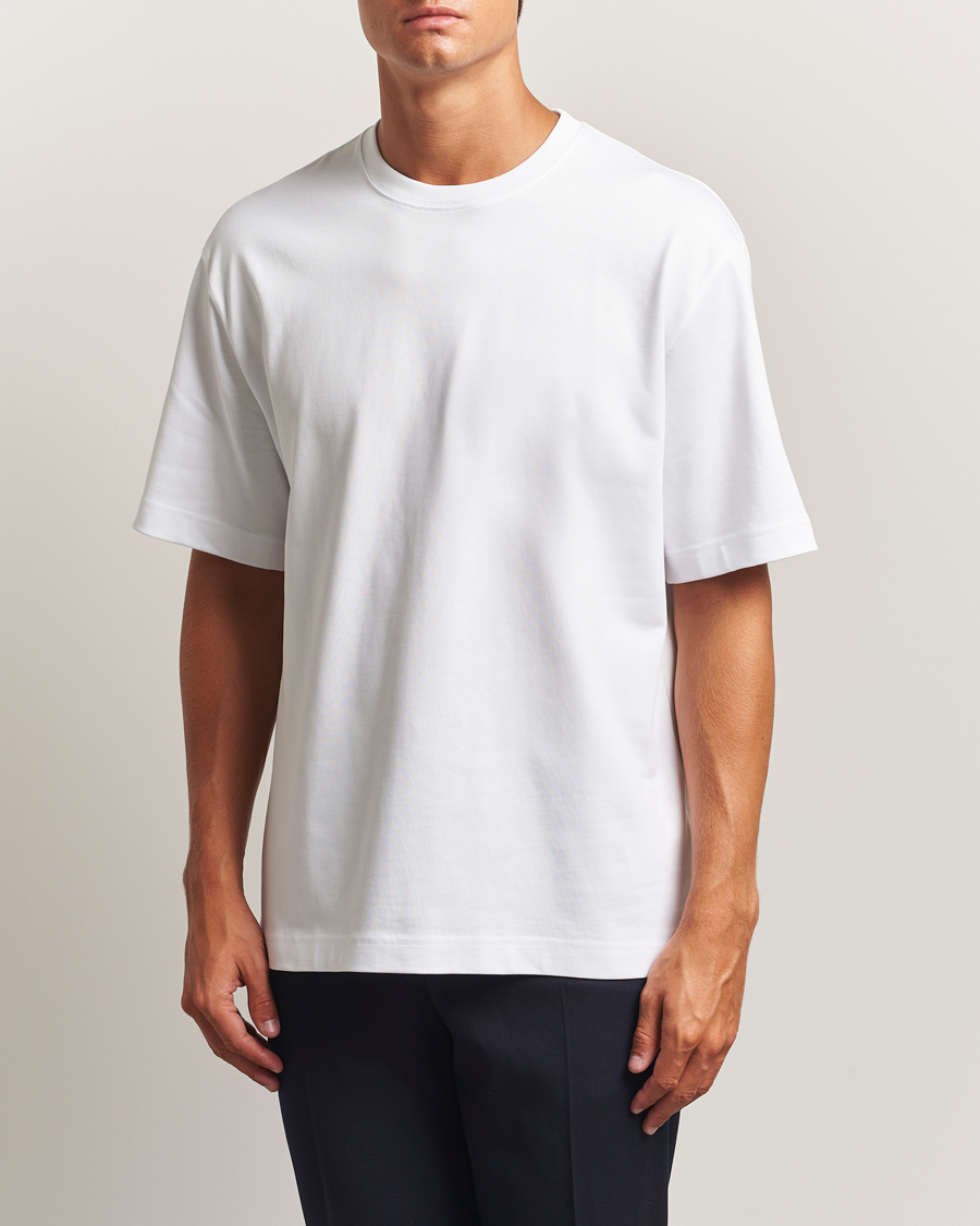 Herren | T-Shirts | Filippa K | Heavy Cotton Crew Neck T-Shirt White