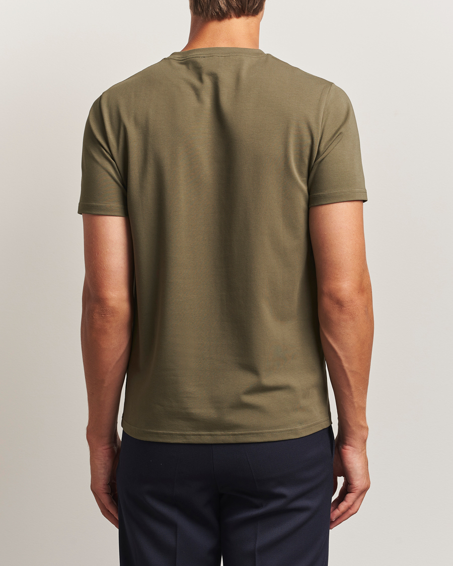 Herren | T-Shirts | Filippa K | Soft Lycra T-Shirt Dark Olive