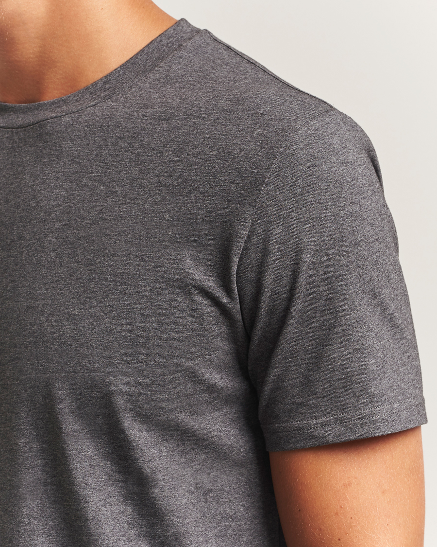 Herren | T-Shirts | Filippa K | Soft Lycra T-Shirt Anthracite Melange
