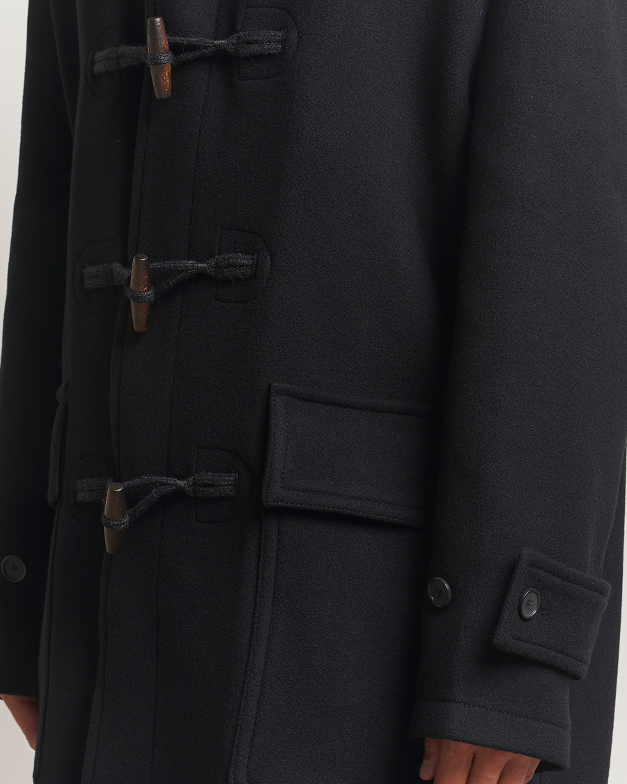 Herren | Jacken | Filippa K | Monty Wool Duffle Coat Black