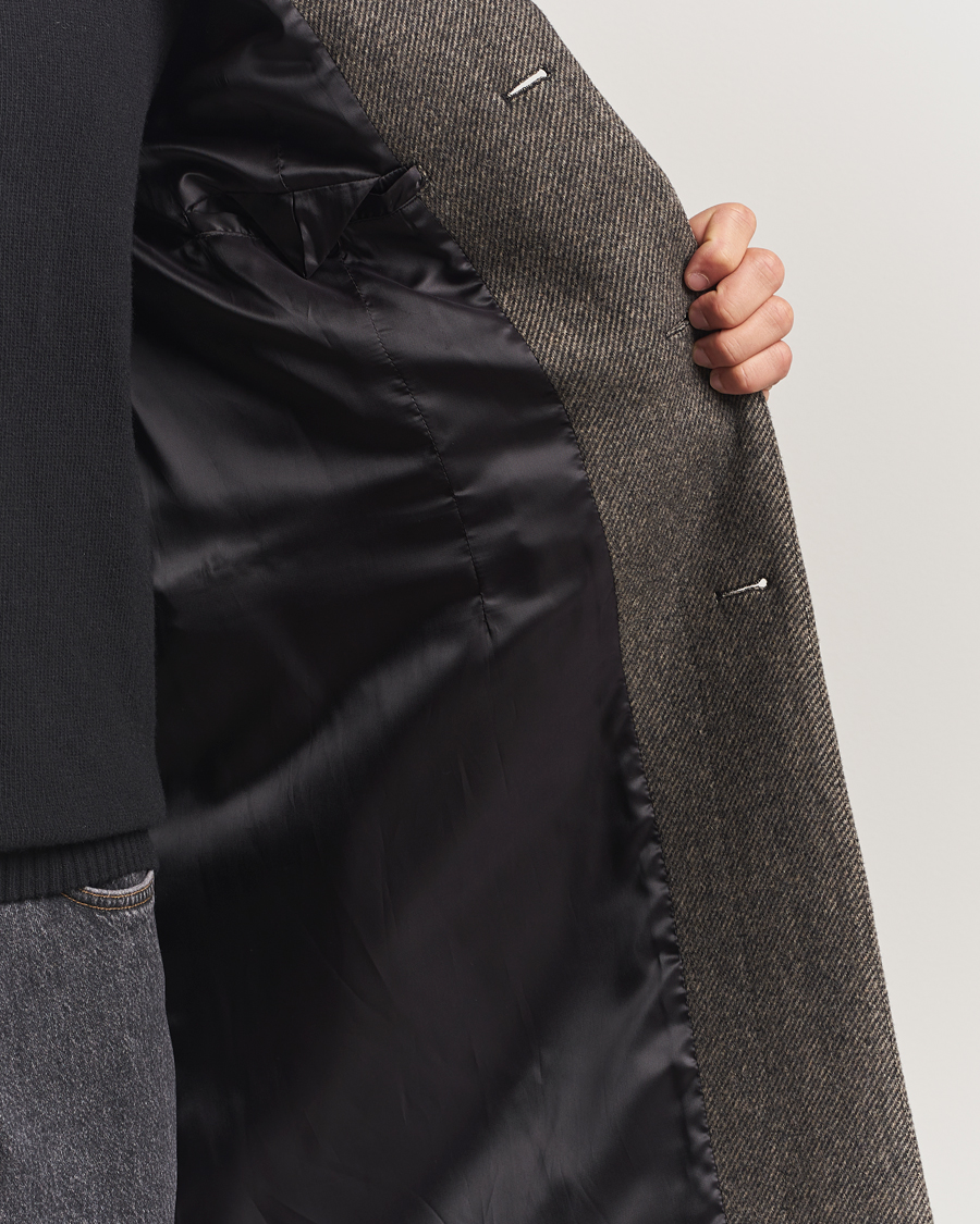 Herren | Jacken | Filippa K | William Wool Textured Coat Driftwood