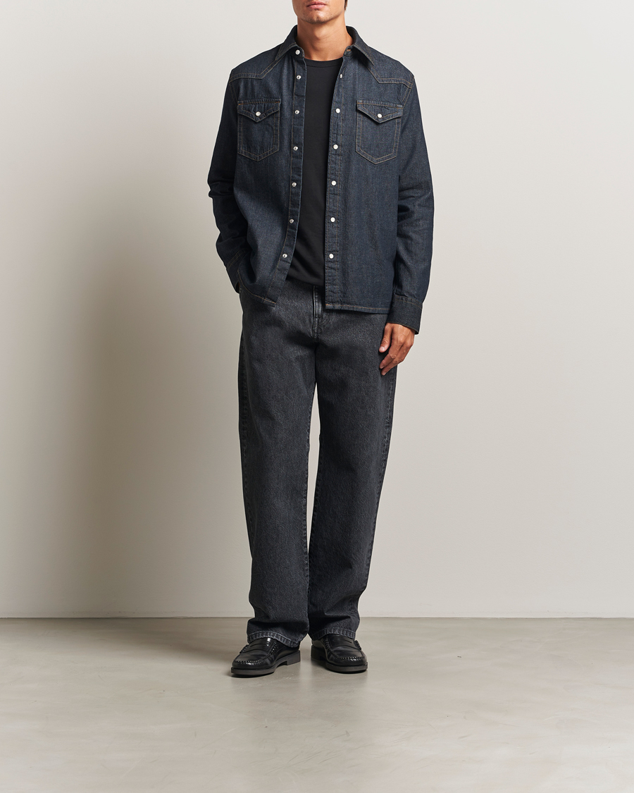 Herren | Hemden | Filippa K | Loose Fit Workwear Jeans Washed Black
