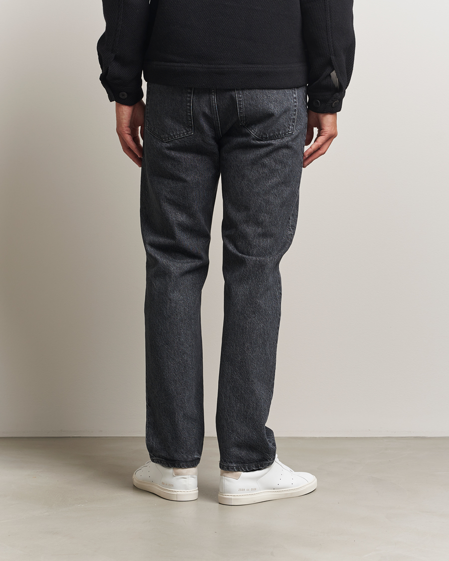 Herren | Hosen | Filippa K | Tapered Cropped Jeans Washed Black