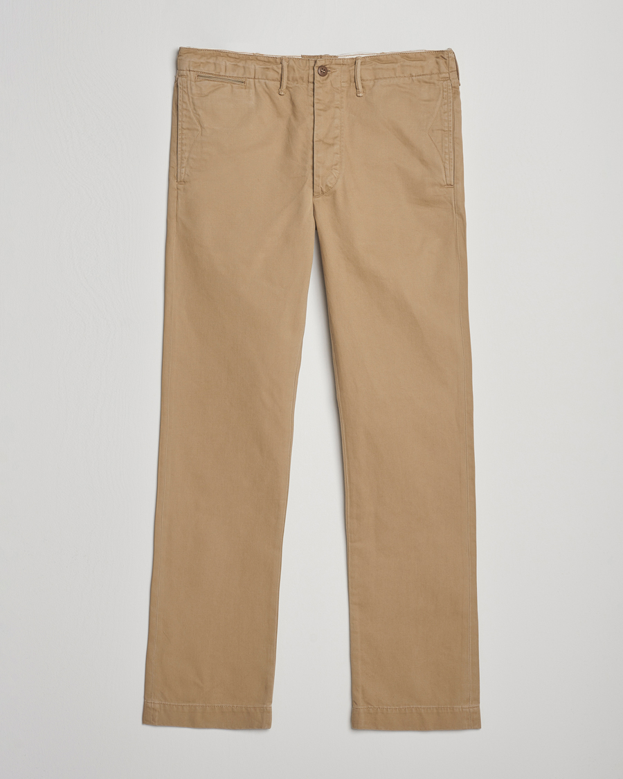 Herren | Hosen | RRL | Officers Flat Pants Military Khaki