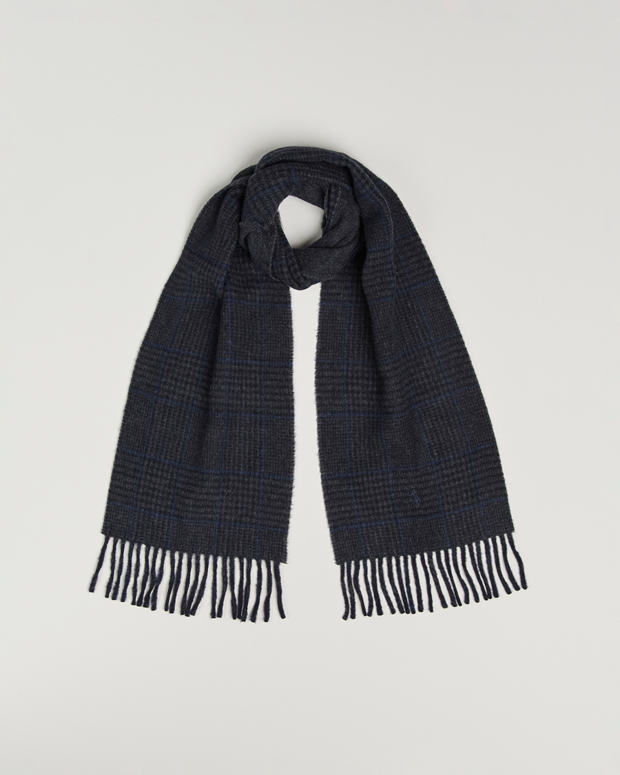 Herren | Schals | Polo Ralph Lauren | Wool Blend Scarf Navy Check