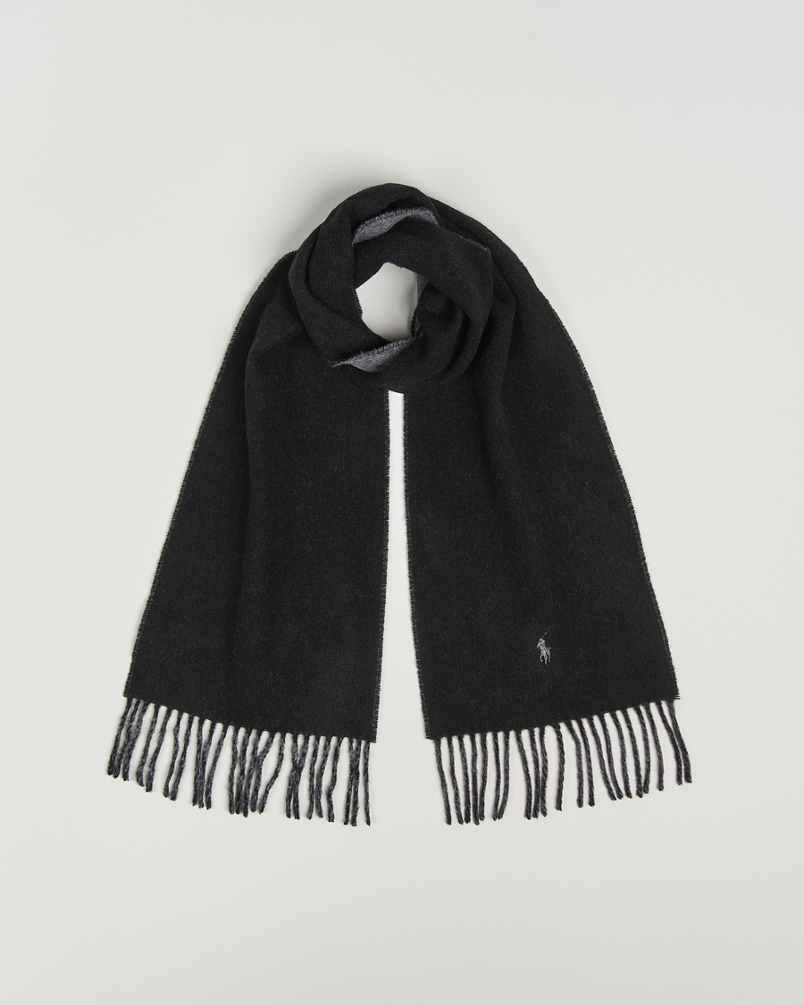 Herren | Schals | Polo Ralph Lauren | Reversible Wool Scarf Polo Black/Grey