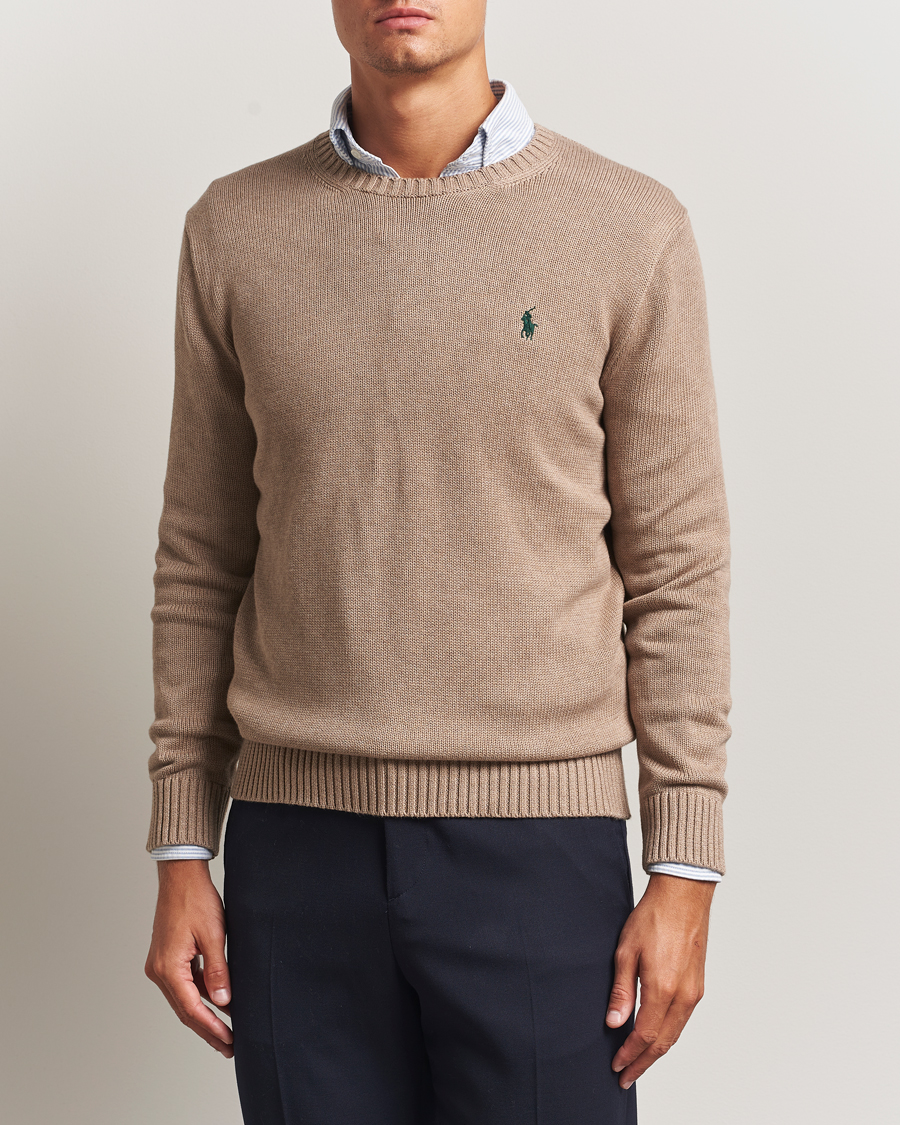 Herren | Pullover | Polo Ralph Lauren | Cotton Crew Neck Sweater Bronze Melange