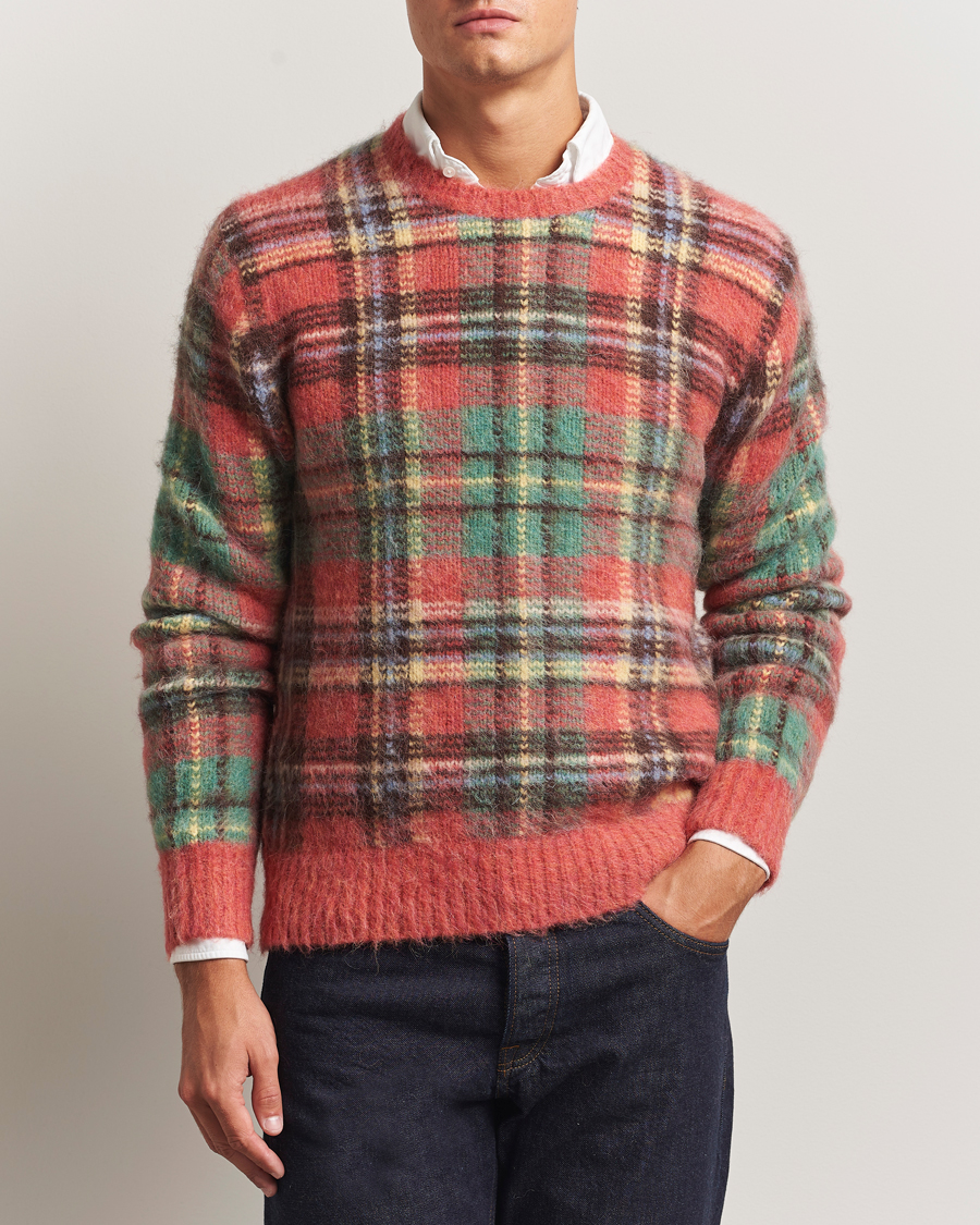 Herren | Pullover | Polo Ralph Lauren | Checked Wool Sweater Red Combo