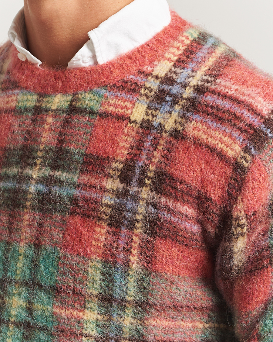 Herren | Pullover | Polo Ralph Lauren | Checked Wool Sweater Red Combo