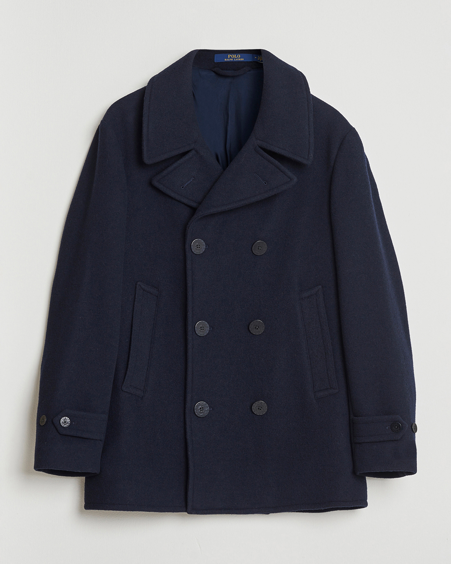 Herren | Jacken | Polo Ralph Lauren | Lightweight Melton Peacoat Navy