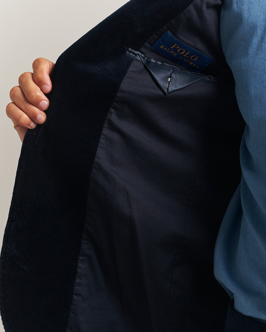 Herren | Sakkos | Polo Ralph Lauren | Single Breasted Corduroy Sportcoat Navy