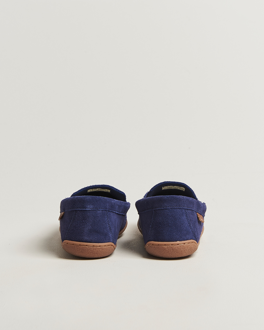 Herren | Polo Ralph Lauren Brenan Slipper Navy Suede | Polo Ralph Lauren | Brenan Slipper Navy Suede
