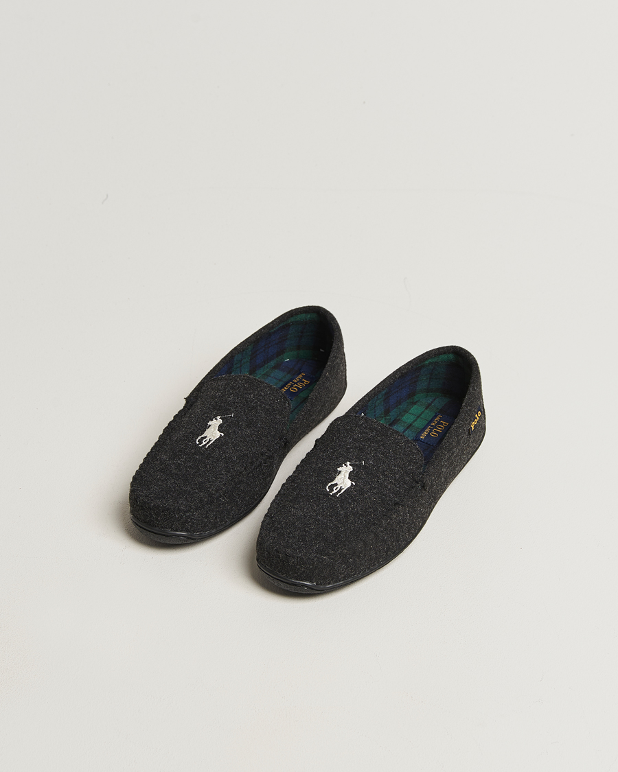 Herren | Sandalen & Pantoletten | Polo Ralph Lauren | Brenan Wool Slipper Black/Cream