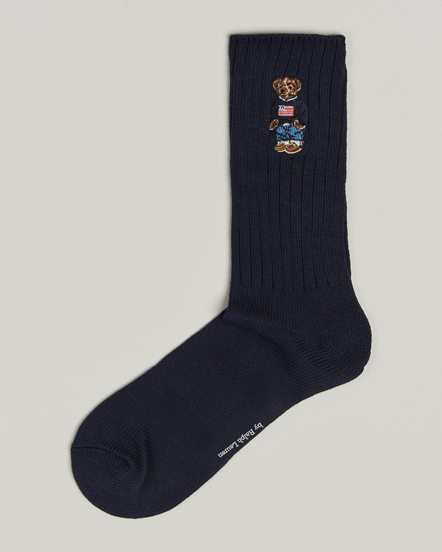 Herren | Unterwäsche | Polo Ralph Lauren | Embroidered Bear Crew Sock Navy