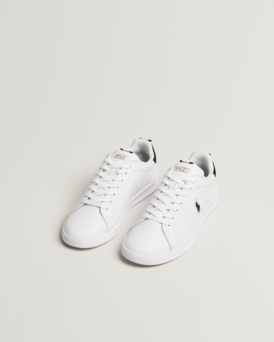 Herren | Sneaker | Polo Ralph Lauren | Heritage Court Sneakers White/Navy/Red