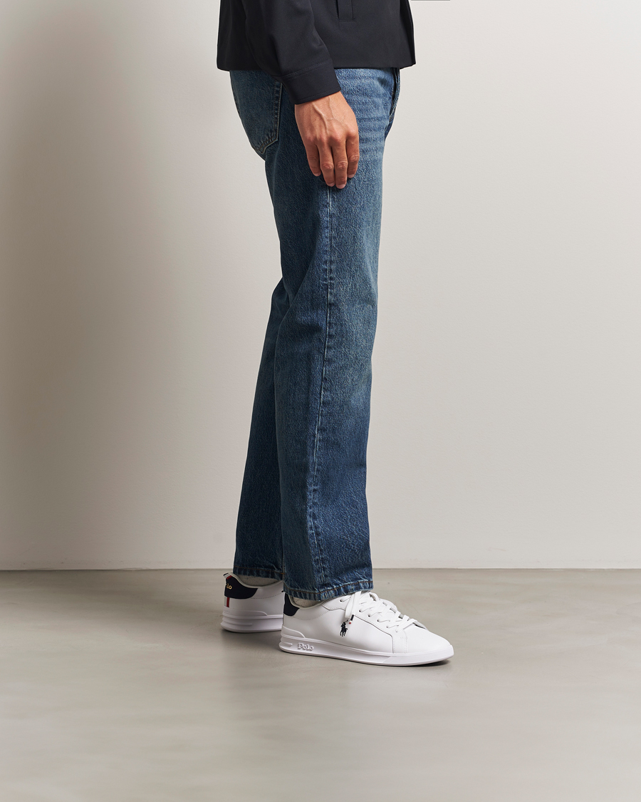 Herren | Sneaker | Polo Ralph Lauren | Heritage Court Sneakers White/Navy/Red