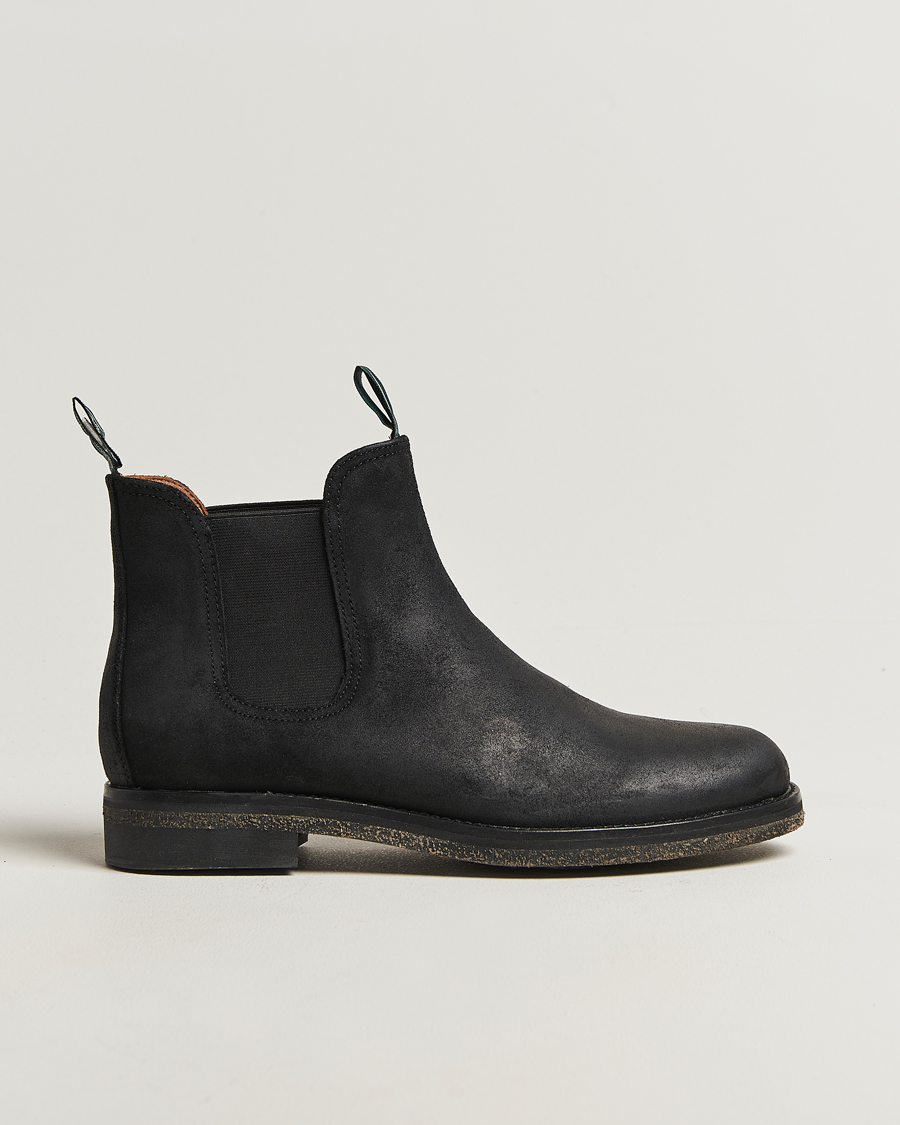 Herren | Boots | Polo Ralph Lauren | Radford Chelsea Boot Black Rough-Out Suede