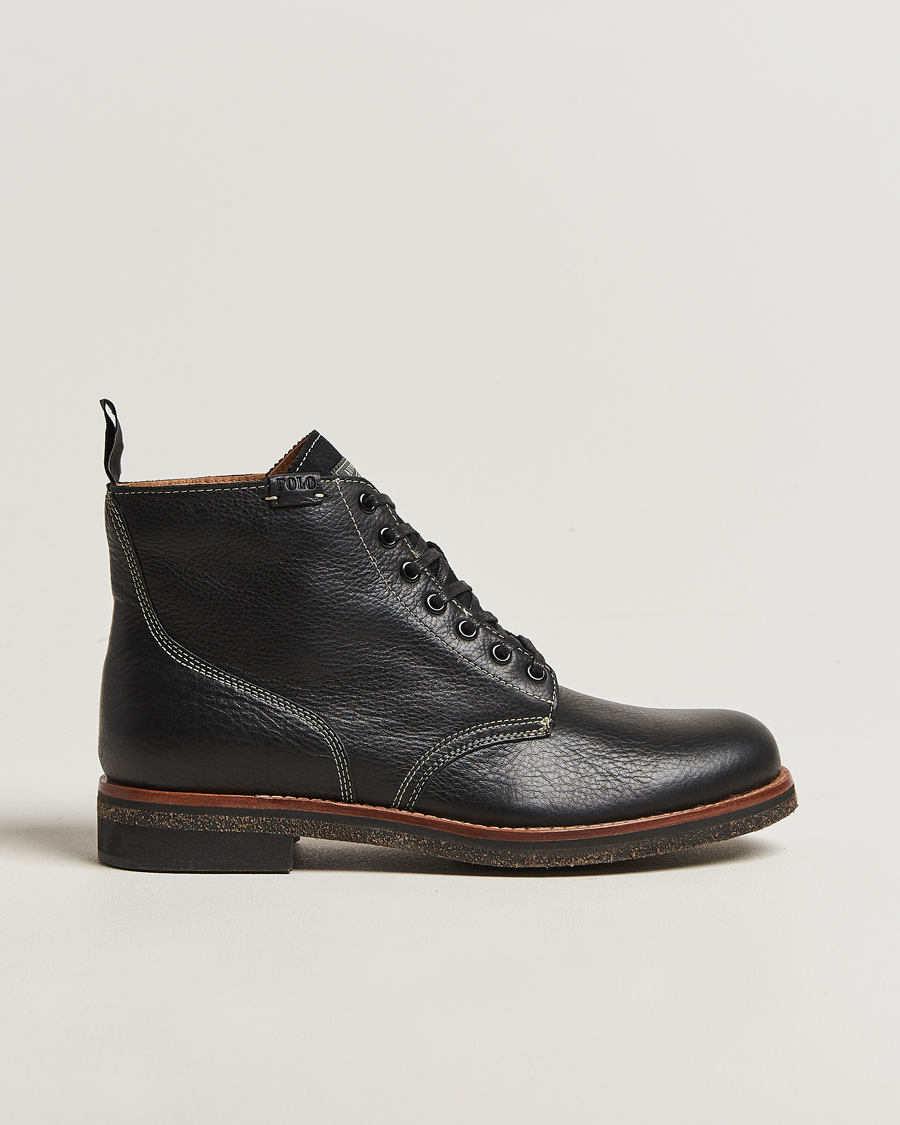 Herren | Boots | Polo Ralph Lauren | Radford Oiled Leather Boot Black Calf