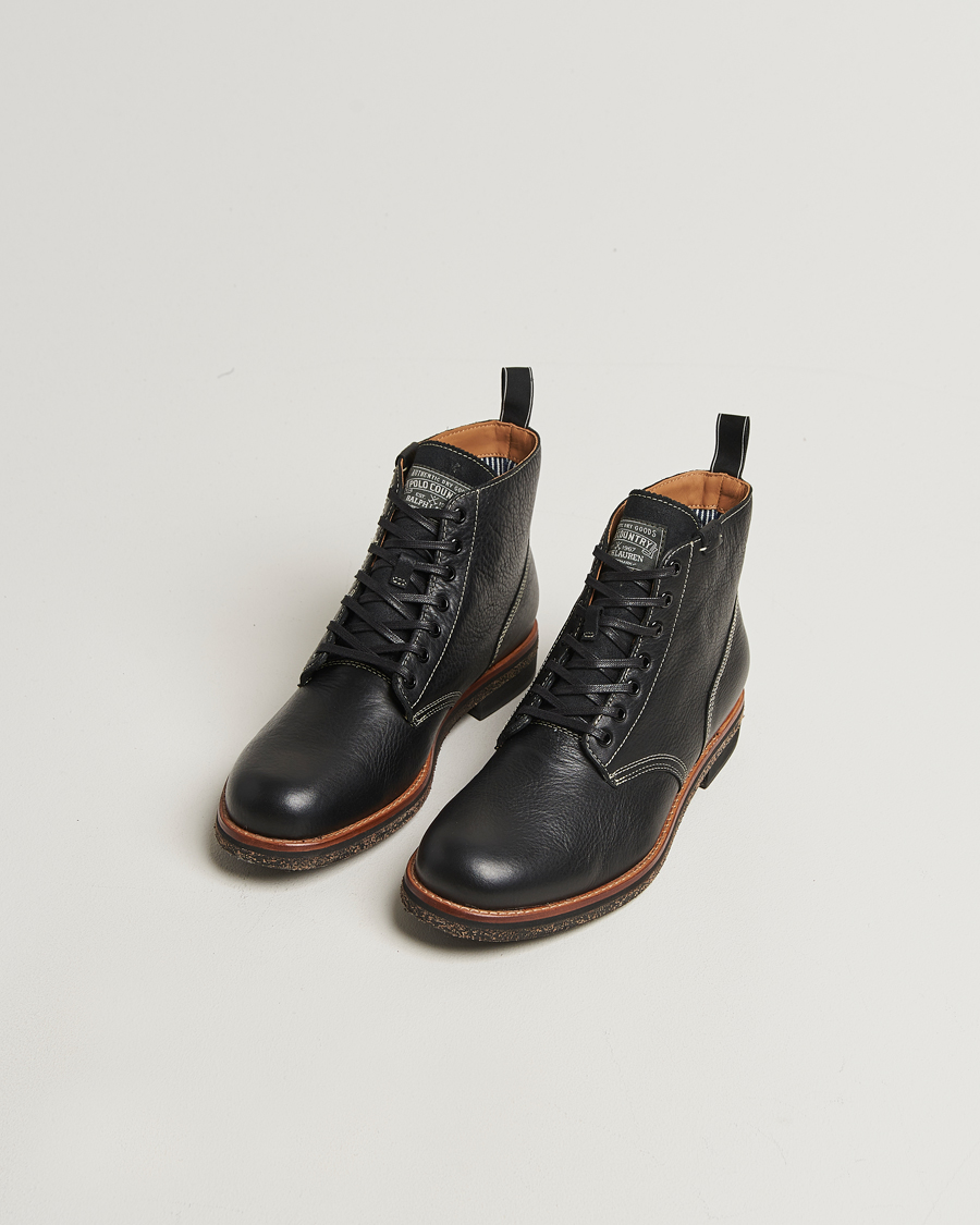 Herren | Boots | Polo Ralph Lauren | Radford Oiled Leather Boot Black Calf
