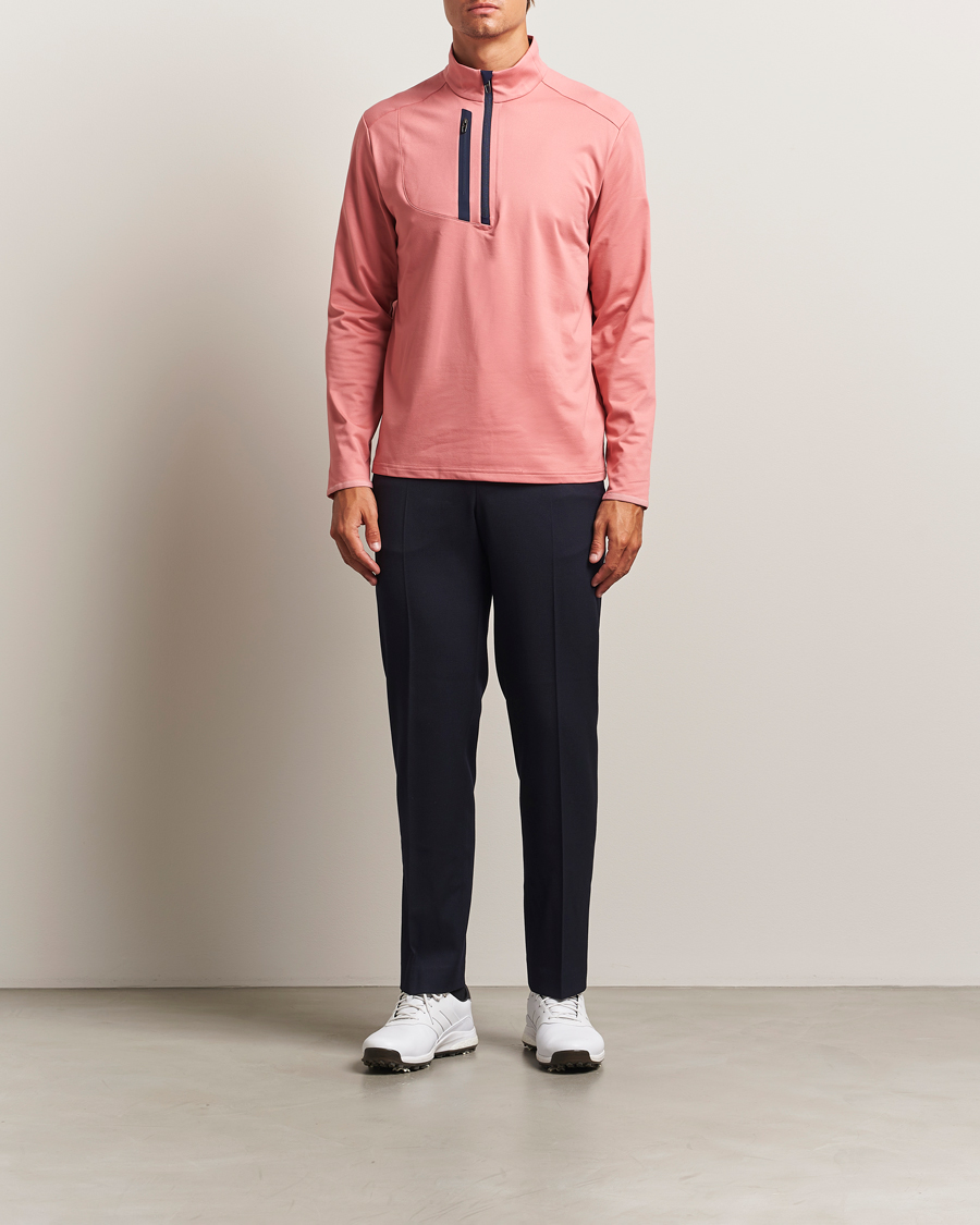 Herren | Golfbekleidung | RLX Ralph Lauren | Luxury Jersey Half Zip Desert Rose