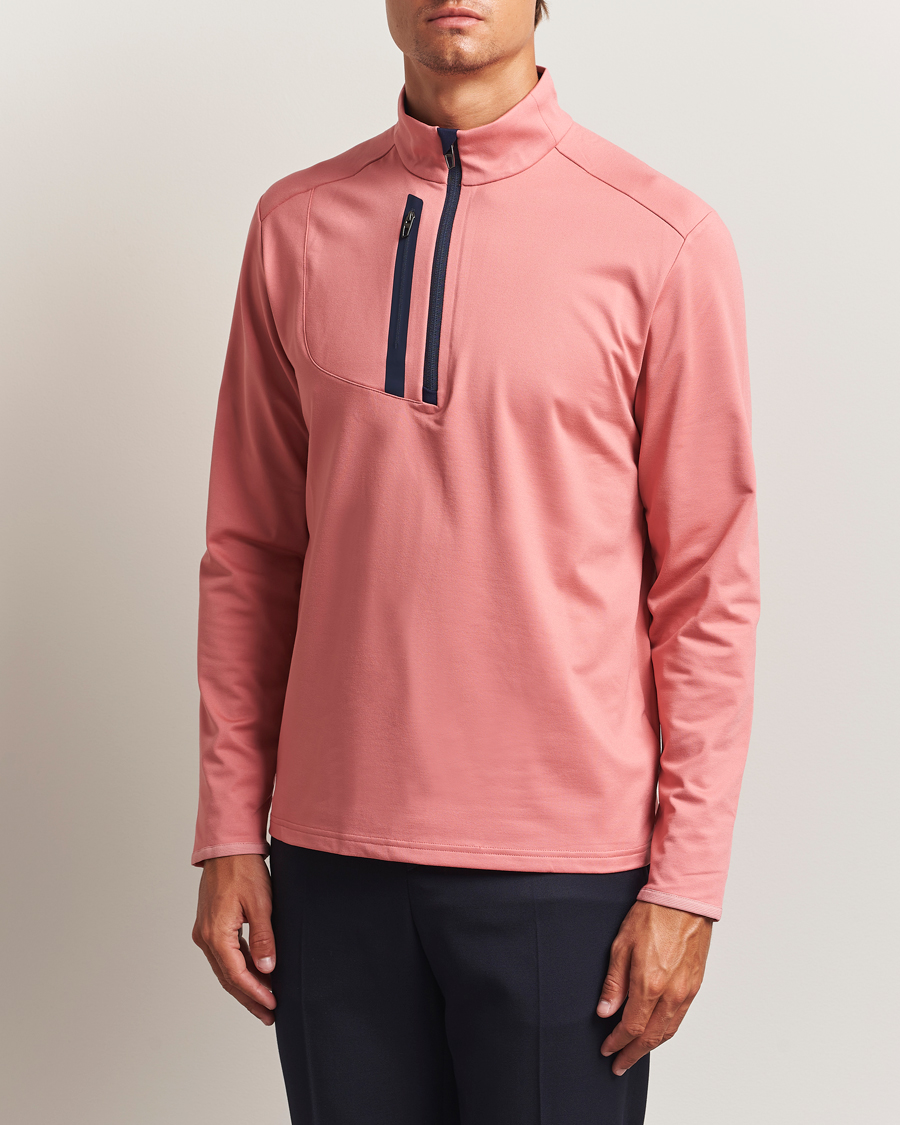 Herren | Golfbekleidung | RLX Ralph Lauren | Luxury Jersey Half Zip Desert Rose