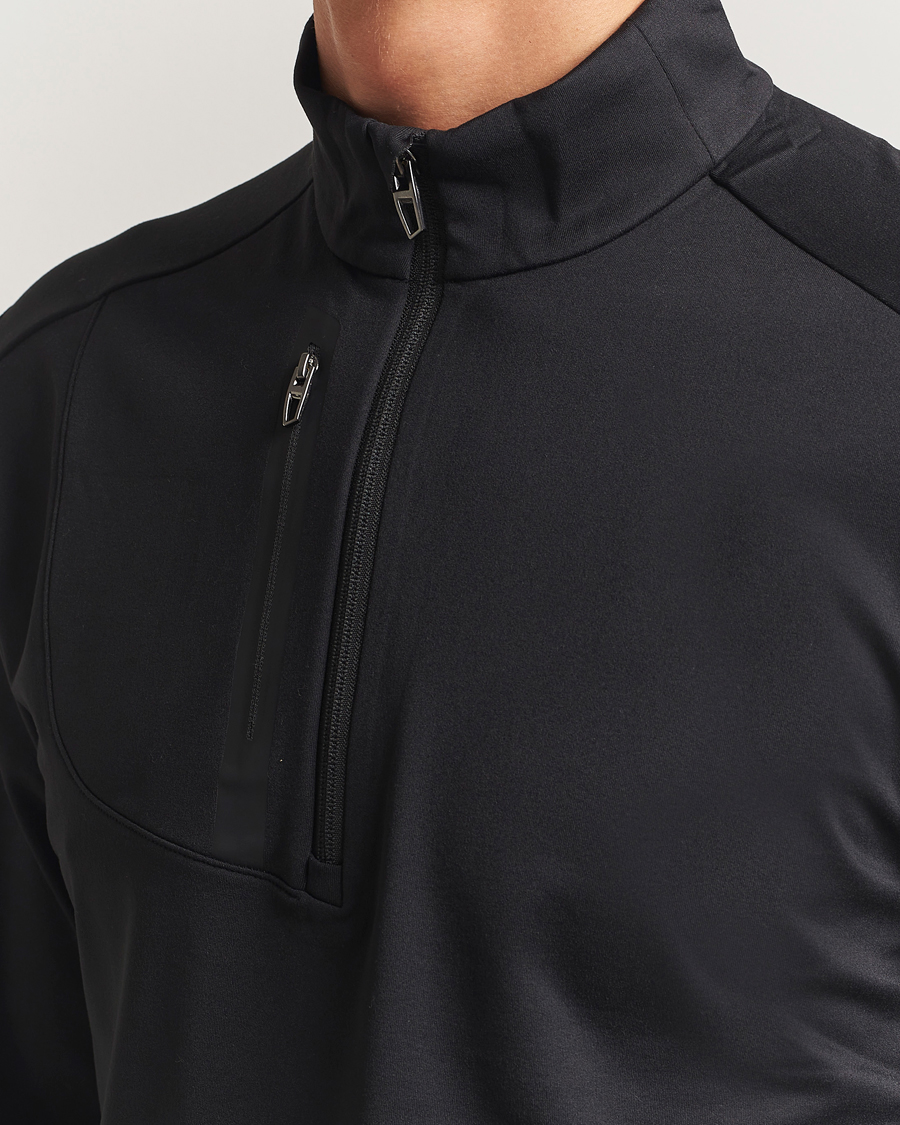 Herren | Golfbekleidung | RLX Ralph Lauren | Luxury Jersey Half Zip Polo Black