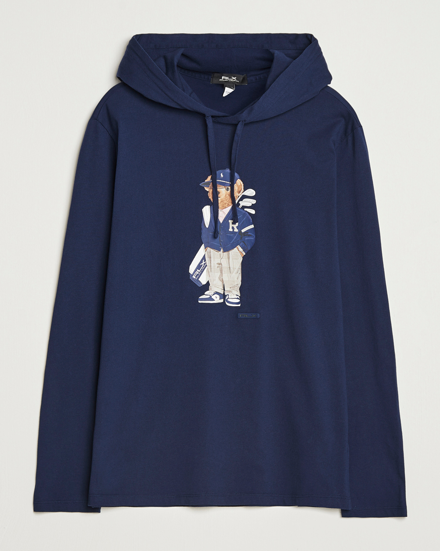 Herren | Pullover | RLX Ralph Lauren | Jersey Bear Hoodie Refined Navy