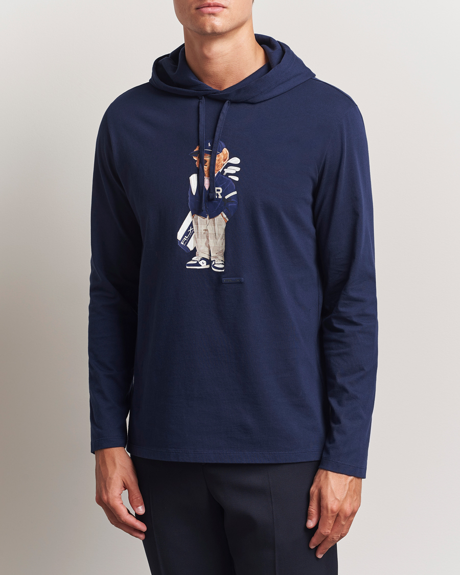 Herren | Pullover | RLX Ralph Lauren | Jersey Bear Hoodie Refined Navy