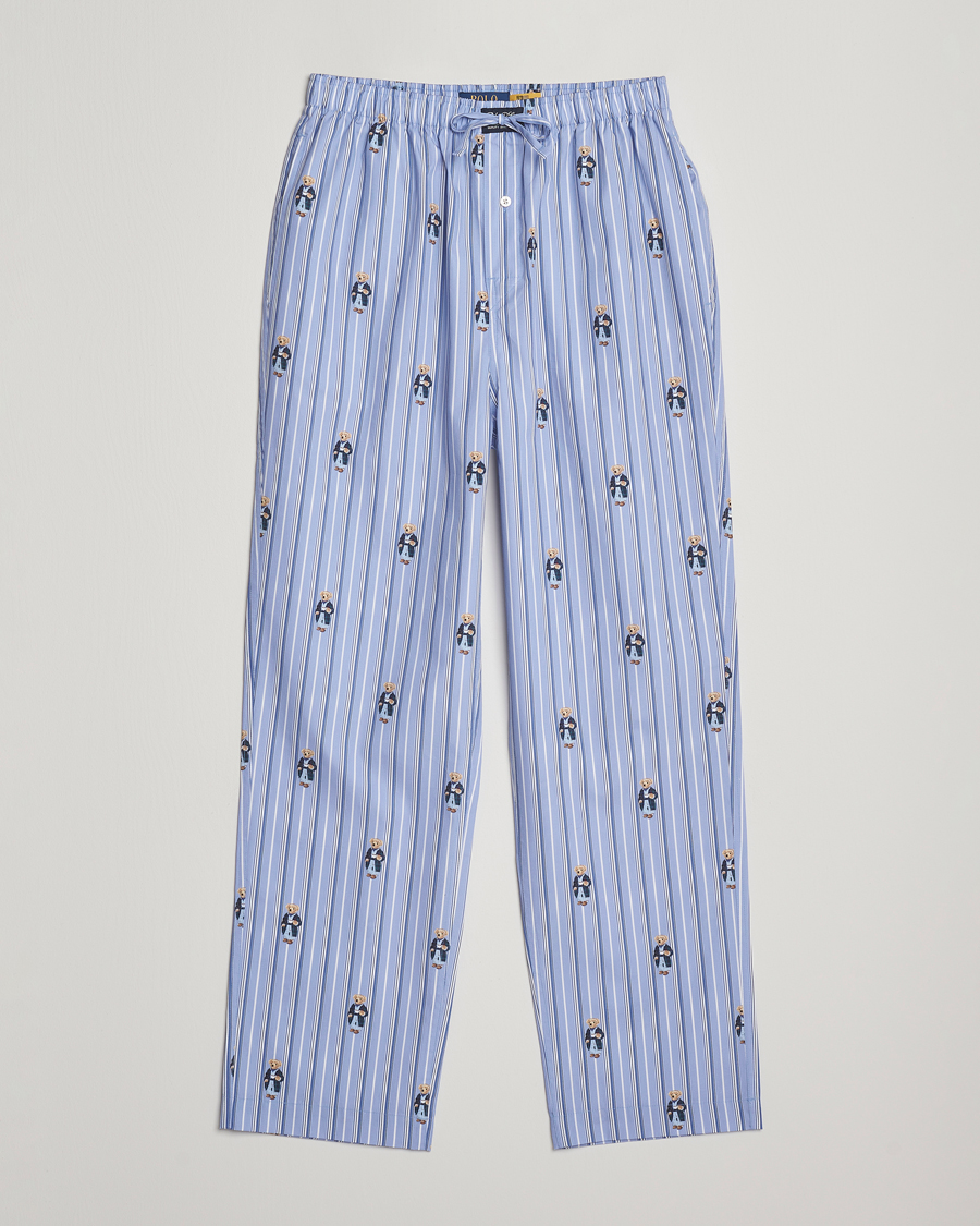 Herren | Schlafanzüge & Bademäntel | Polo Ralph Lauren | Cotton Striped Pyjama Pants Blue