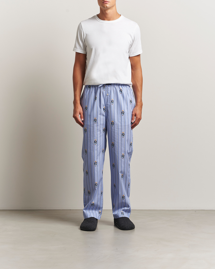 Herren | Schlafanzüge & Bademäntel | Polo Ralph Lauren | Cotton Striped Pyjama Pants Blue