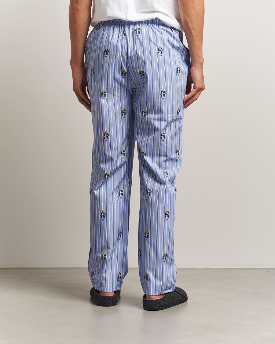 Herren | Schlafanzüge & Bademäntel | Polo Ralph Lauren | Cotton Striped Pyjama Pants Blue