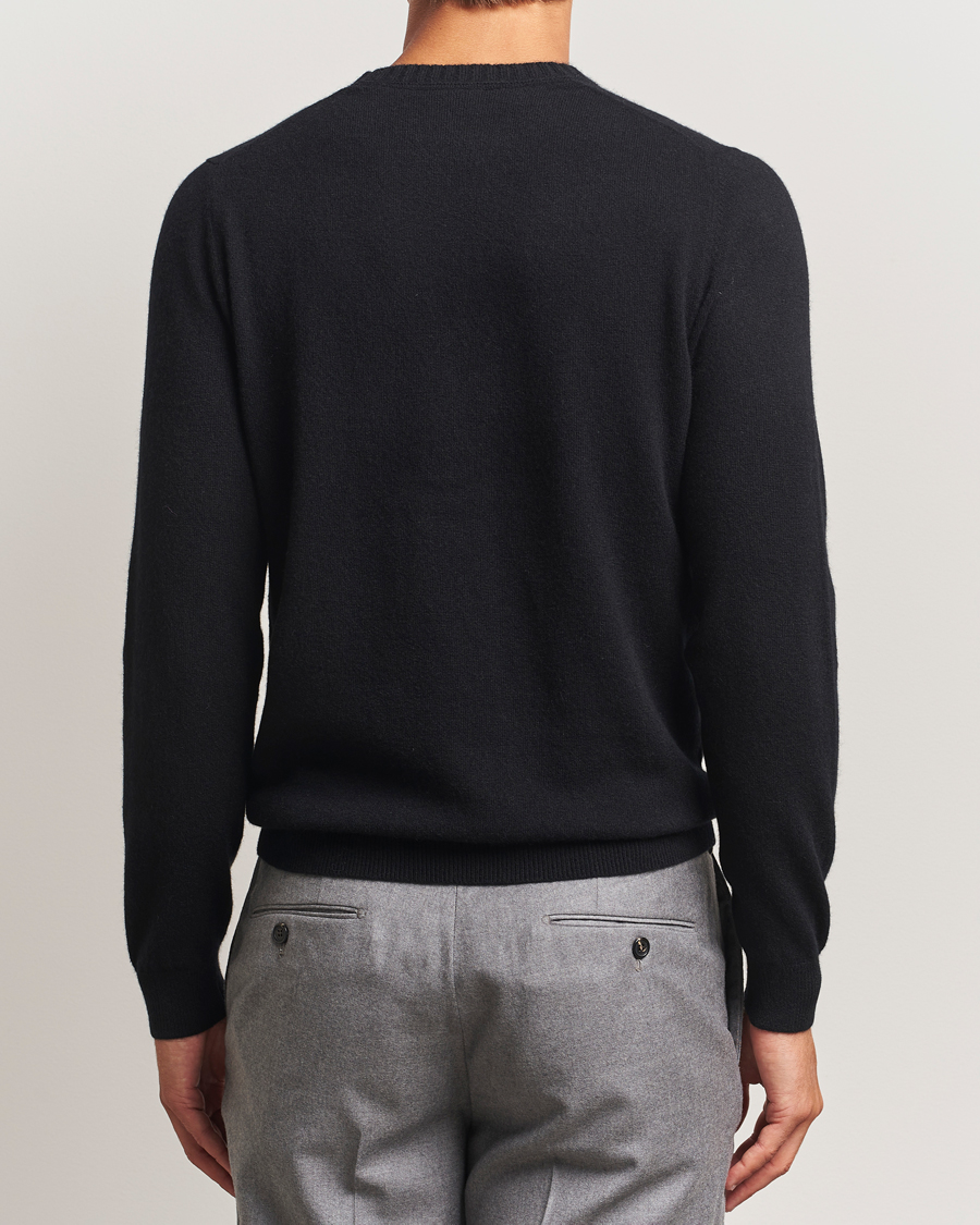 Herren | Pullover | Stenströms | Cashmere Crewneck Black