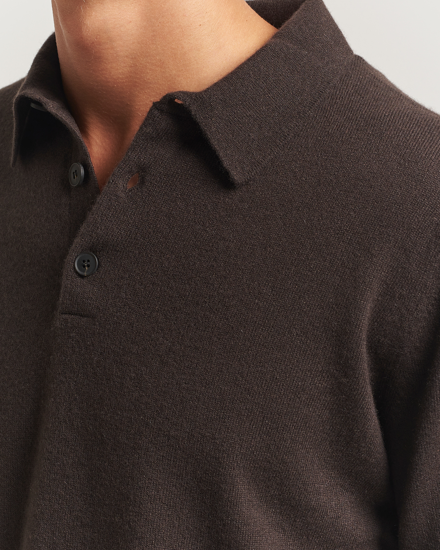 Herren | Pullover | Sunspel | Cashmere Polo Truffle