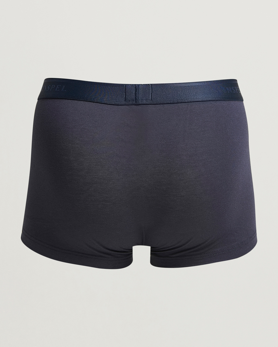 Herren | Unterwäsche | Sunspel | 3-Pack Cotton Stretch Trunk Navy