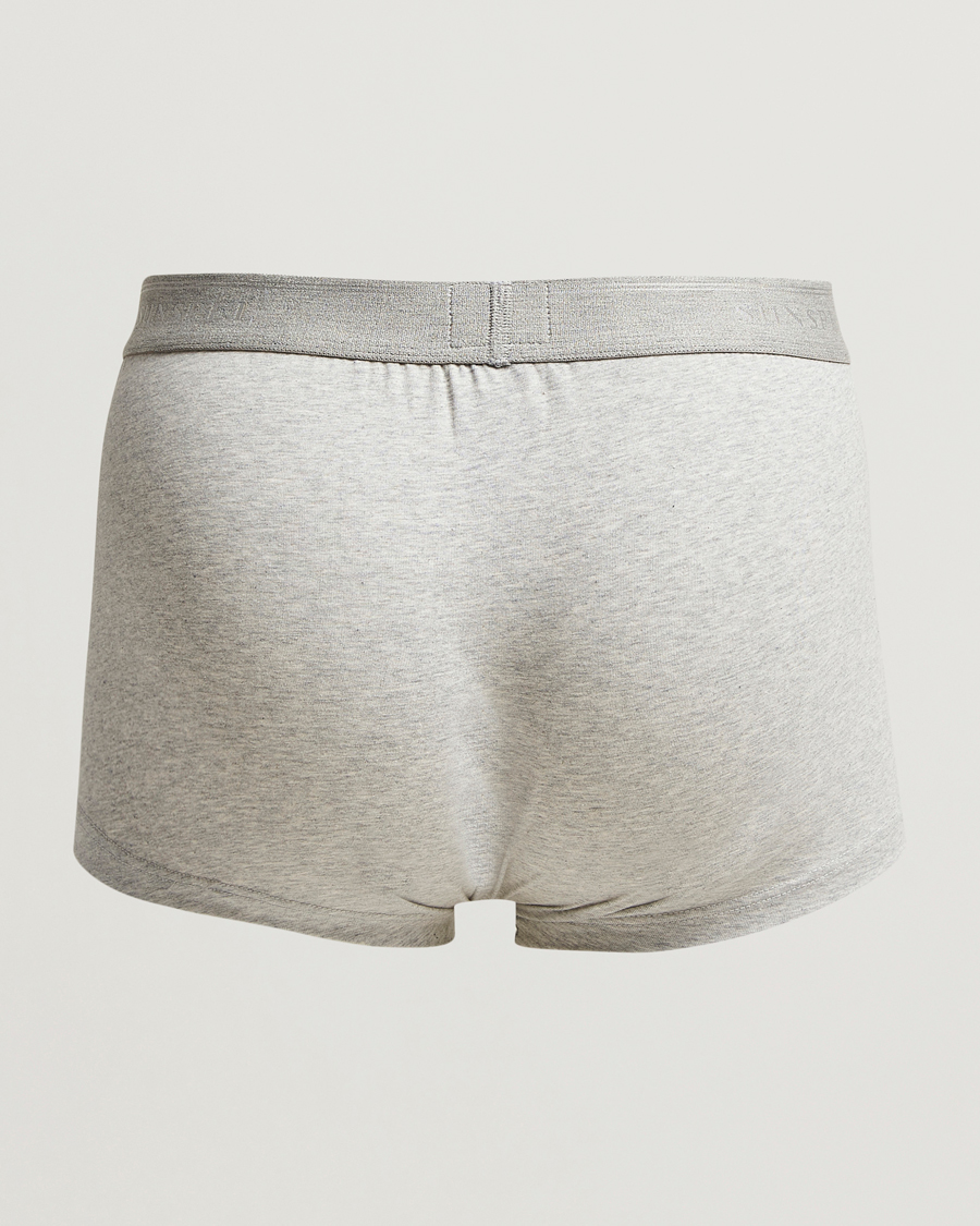 Herren | Unterwäsche | Sunspel | 3-Pack Cotton Stretch Trunk Grey