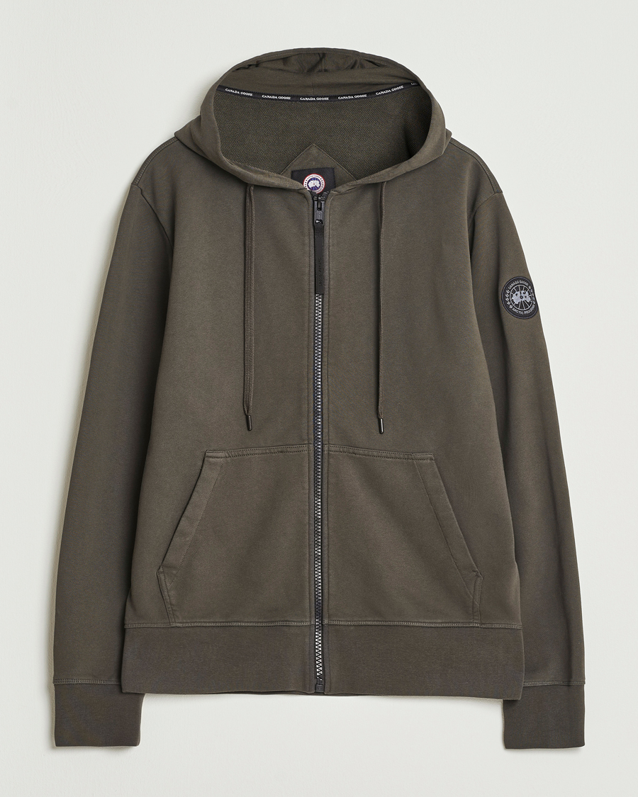 Herren | Pullover | Canada Goose Black Label | Huron Full Zip Hoodie Volcano
