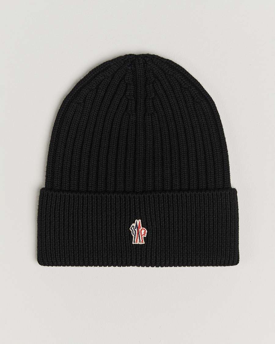 Herren | Mützen | Moncler Grenoble | Rib Wool Beanie Black