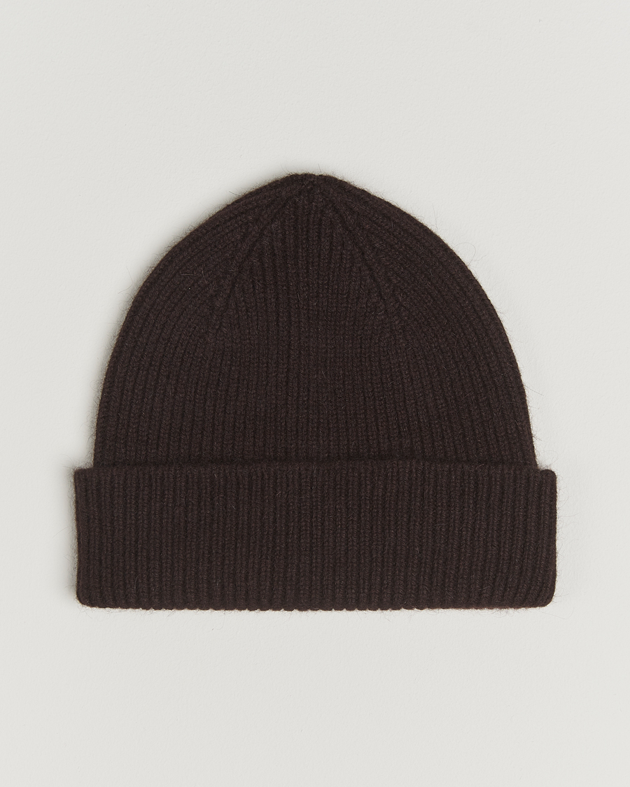 Herren | Le Bonnet Lambswool/Caregora Beanie Espresso | Le Bonnet | Lambswool/Caregora Beanie Espresso