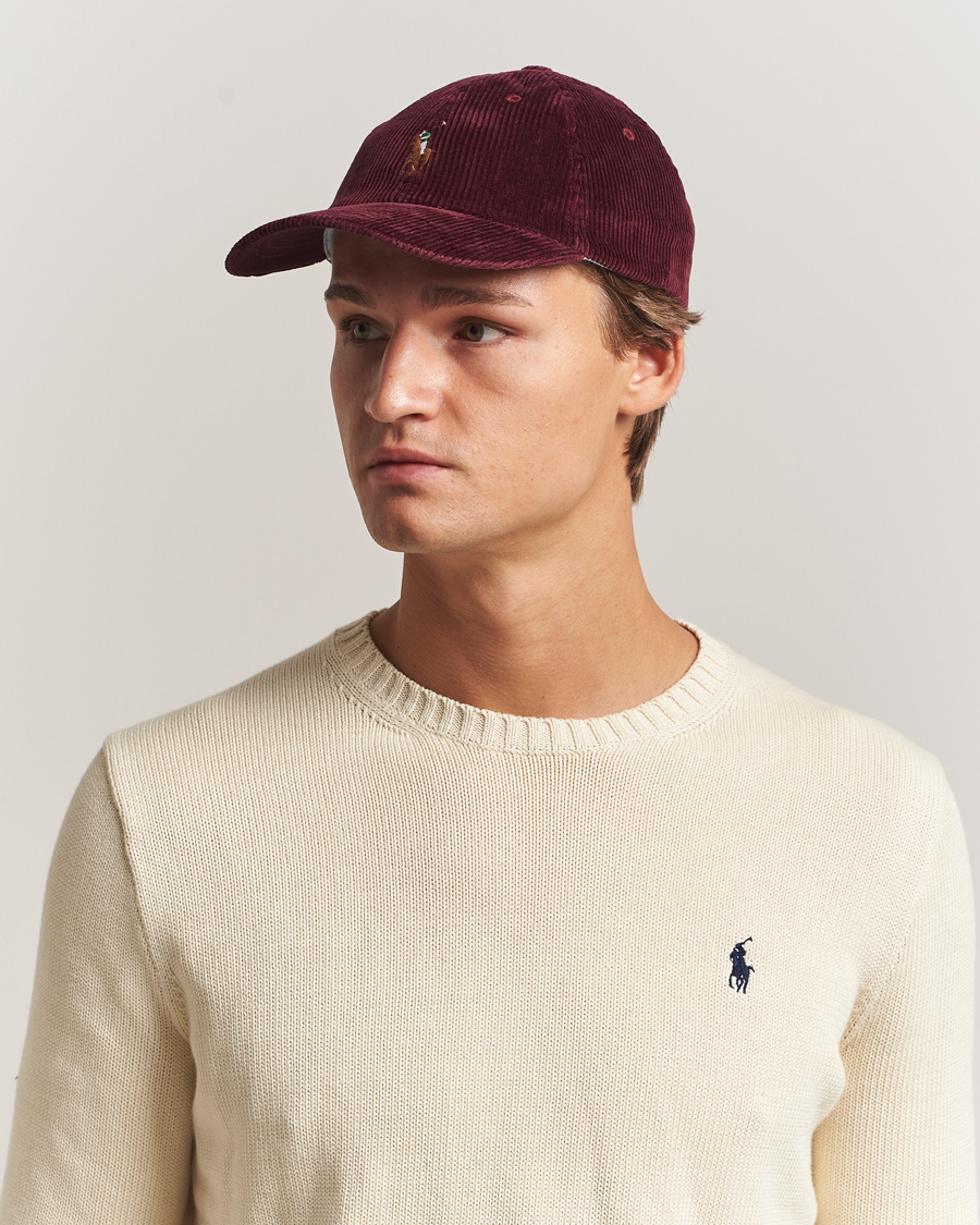 Herren | Polo Ralph Lauren Corduroy Cap Rich Ruby | Polo Ralph Lauren | Corduroy Cap Rich Ruby