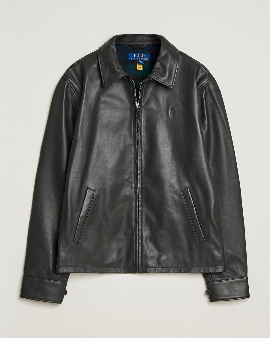 Herren | Jacken | Polo Ralph Lauren | Maxwell Windbreaker Leather Jacket Polo Black